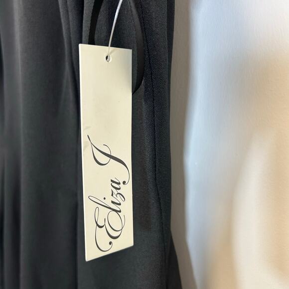 Eliza J Cutout Bi-Stretch Flare Sheath Dress Black Women’s Size 8 - NWT - Picture 4 of 11